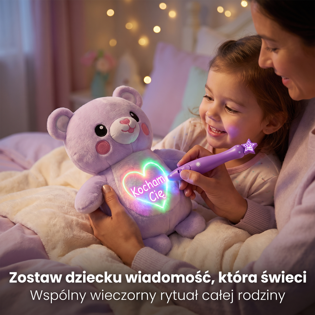 Świecący pluszak, który pomaga oderwać dziecko od telefonu i zająć je kreatywną zabawą