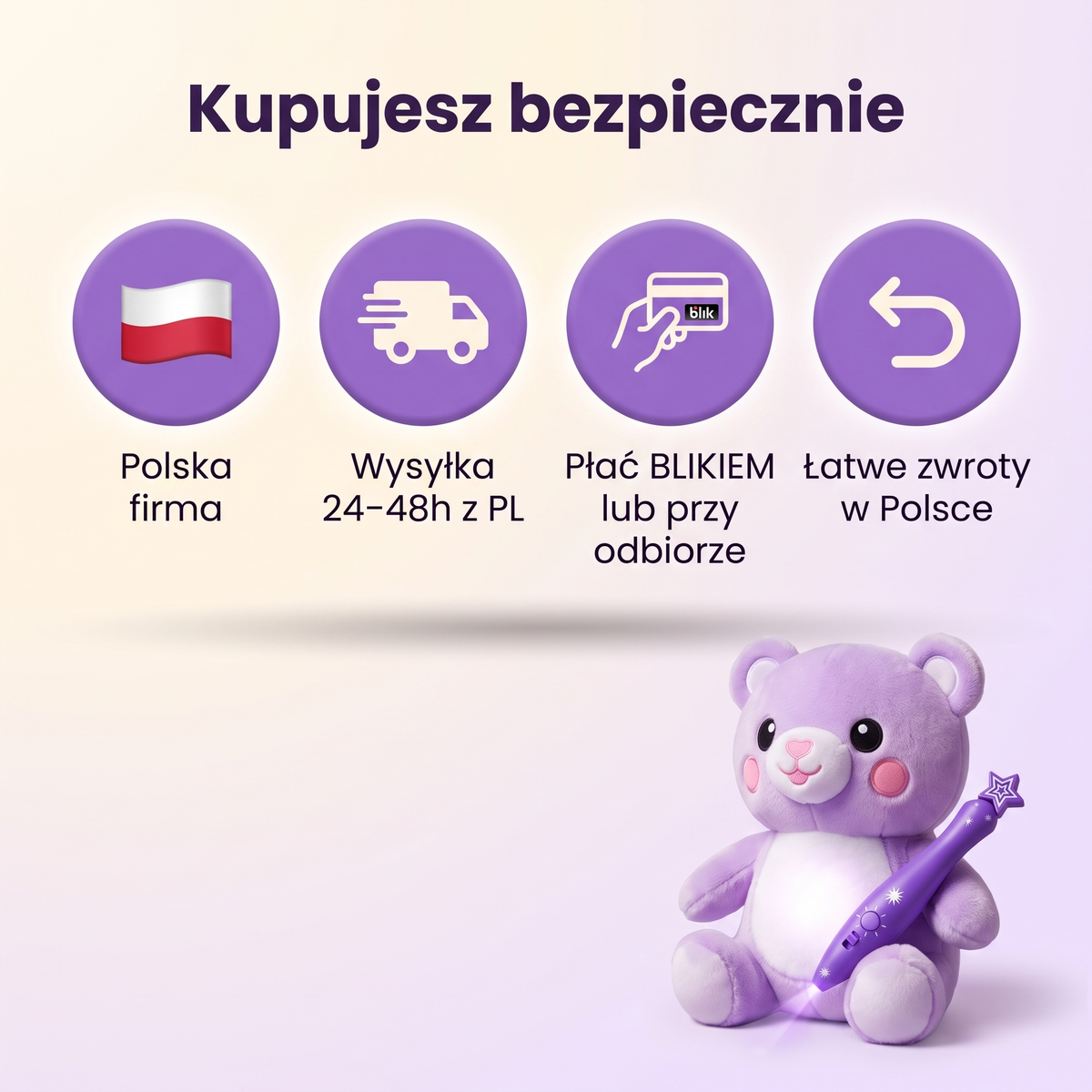Świecący pluszak, który pomaga oderwać dziecko od telefonu i zająć je kreatywną zabawą